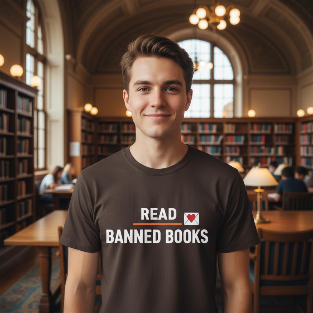 Banned Books T-shirt, Literary Gift for Book Lovers, Library Shirt ...