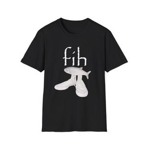 Fih Shoes Misspelled Shirt, Funny Fih Shoes Misspelled-Funny Fish Meme Shirt-Fisherman Gift, Silly Animal Meme Graphic T-Shirt