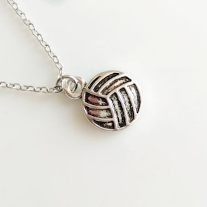 Volleyball Necklace Silver Boho Simple Minimalist Ball Sport Team Necklace 3207