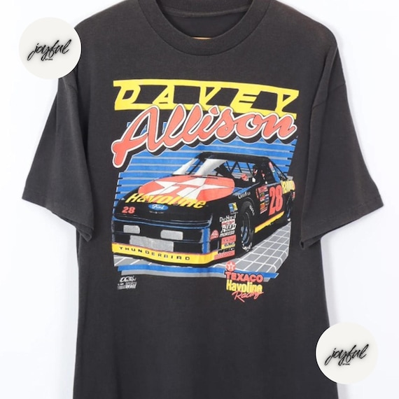 Vintage 1991 Davey Allison NASCAR Racing Tee, Limited Davey Allison Shirt, 90s Nascar T-Shirt, 90s Nascar Sweatshirt Hoodie Gift For Dad Mom