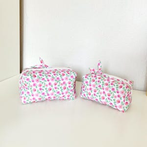 Nähanleitung für eine gesteppte Kosmetiktasche, ideal für Anfänger, in 2 Größen mit Videoanleitung Bild 11