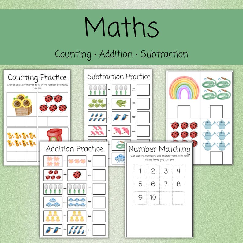 Spring Preschool Worksheets | Alphabet Tracing, Counting, Fine Motor ...