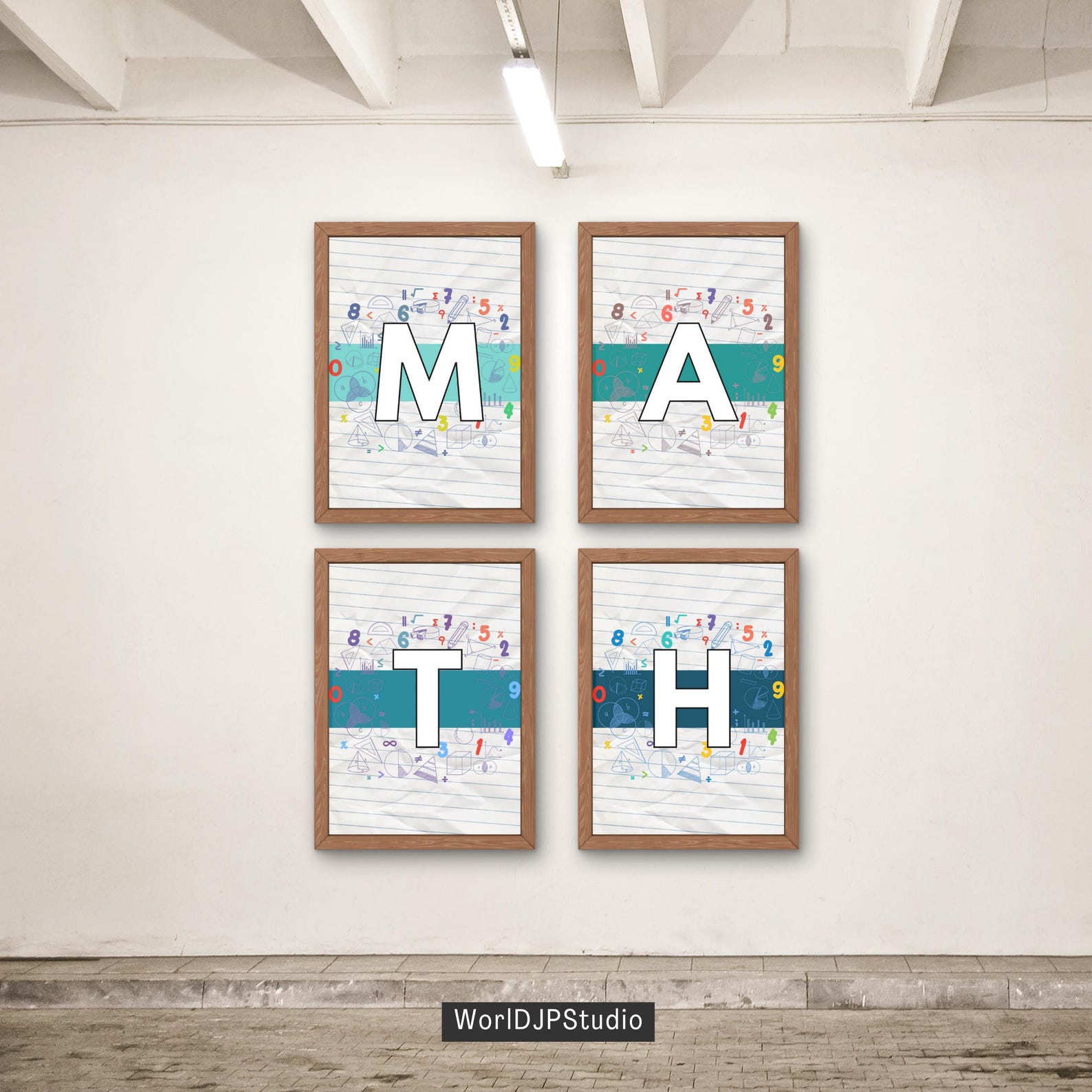 Math Wall Art Printable | Minimalist Math Poster, Educational Classroom ...