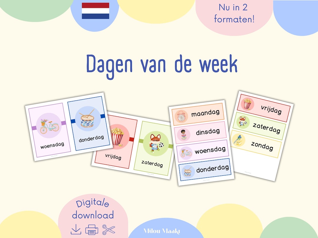 Days of the Week | Classroom Starter Set | Primary School | Dutch ...
