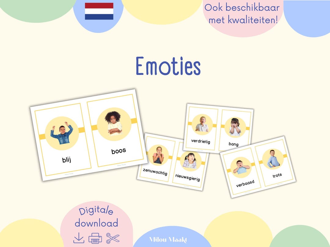 Emotions | Feelings | Classroom Starter Set | Primary School | Dutch ...