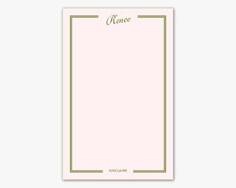 Personalized Name Notepad: 5.5 x 8.5 Custom Stationery