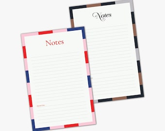 Personalized Color Block Notepad – 5.5 x 8.5, Teacher Gift