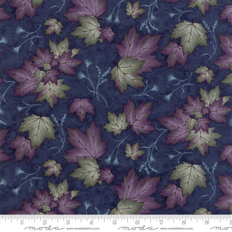 Dogwood Trails 2 Blue Dots Moda Quilt Fabric by the 1//2 yd #35-21