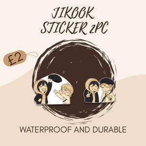 BTS Jungkook and Jimin stickers (2pc)