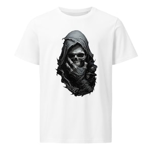 Sensenmann Schädel Grafik T-Shirt - Dark Gothic Streetwear