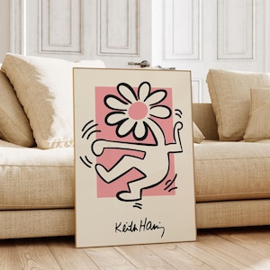 Keith Haring Exhibition Poster: Famous Artists Printable Wall Art (Digital Download)