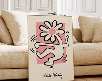 Keith Haring Exhibition Poster: Famous Artists Printable Wall Art (Digital Download)