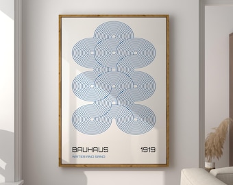 Bauhaus Exhibition Poster: Geometric Wall Art (Digital Download)