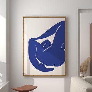 Henri Matisse Nu Blue Print: arte murale minimalista scandinava (download digitale)