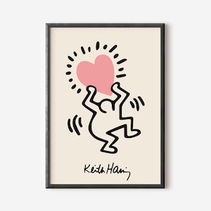 Keith Haring Exhibition Poster: Famous Artists Print (Digital Download)