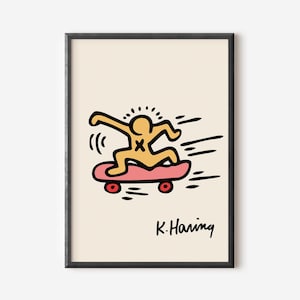 Keith Haring Exhibition Poster: Printable Wall Art (Digital Download)