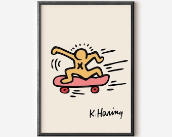 Keith Haring Exhibition Poster: Printable Wall Art (Digital Download)