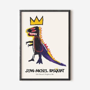 Basquiat Print, Ausstellungsplakat, Pop Art, druckbare Wandkunst, digitaler Download, Galerie Wandkunst, Wohnzimmer Dekor, Street Art