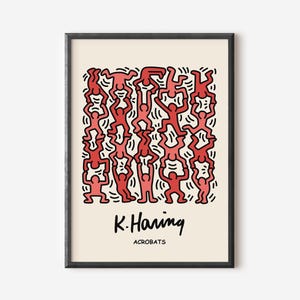 Keith Haring Exhibition Poster: Acrobats Print (Digital Download)