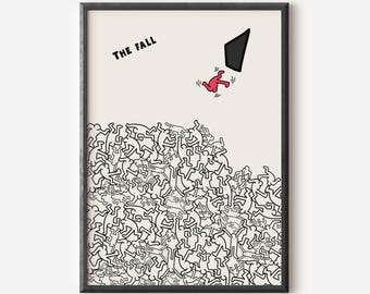 Keith Haring Exhibition Poster: Famous Artists Printable Wall Art (Digital Download)