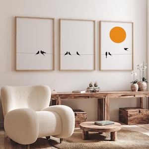 Tryptic Wall Art, Minimalist Art Prints, Printable Wall Art, Scandinavian Design, Home Decor, Set of 3 Prints, Triptych Wall Art