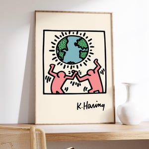 Keith Haring Exhibition Poster: Famous Artists Printable Wall Art (Digital Download) image 2