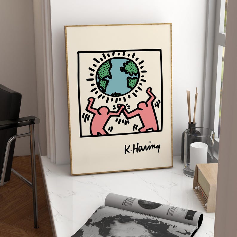 Keith Haring Exhibition Poster: Famous Artists Printable Wall Art (Digital Download) image 5