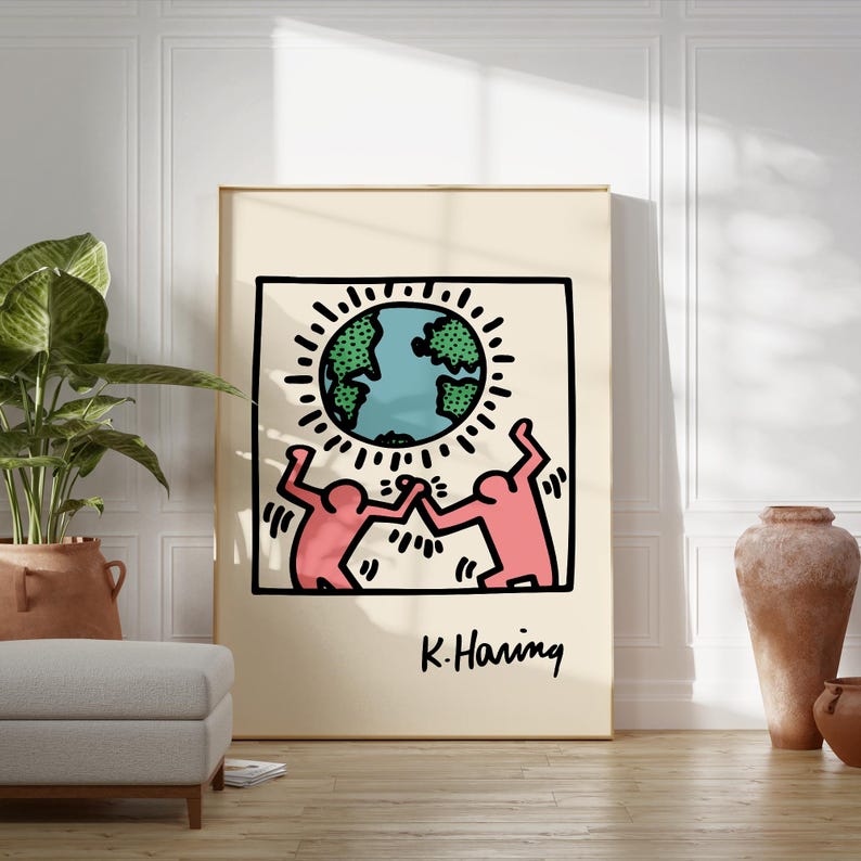 Keith Haring Exhibition Poster: Famous Artists Printable Wall Art (Digital Download) image 6