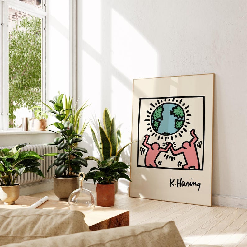 Keith Haring Exhibition Poster: Famous Artists Printable Wall Art (Digital Download) image 3