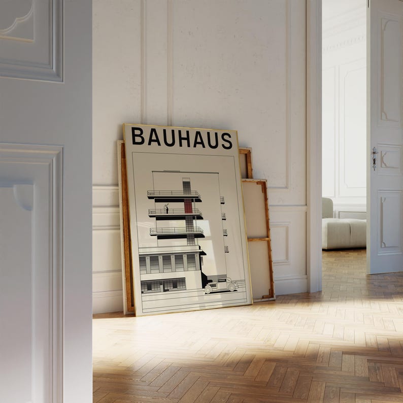 Bauhaus Architecture Poster: Vintage Design Print (digital Download ...