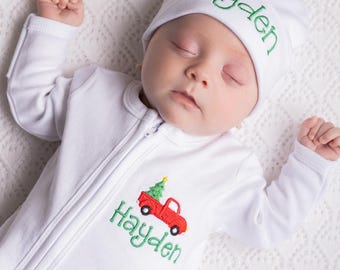 Baby Boy Coming Home Outfit Baby Boy Clothes Newborn Baby Outfit Christmas Outfit For Babies Gift For Baby  My First Christmas Outfit