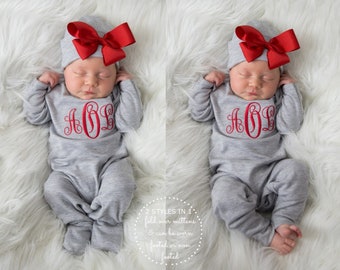 etsy newborn girl coming home outfit