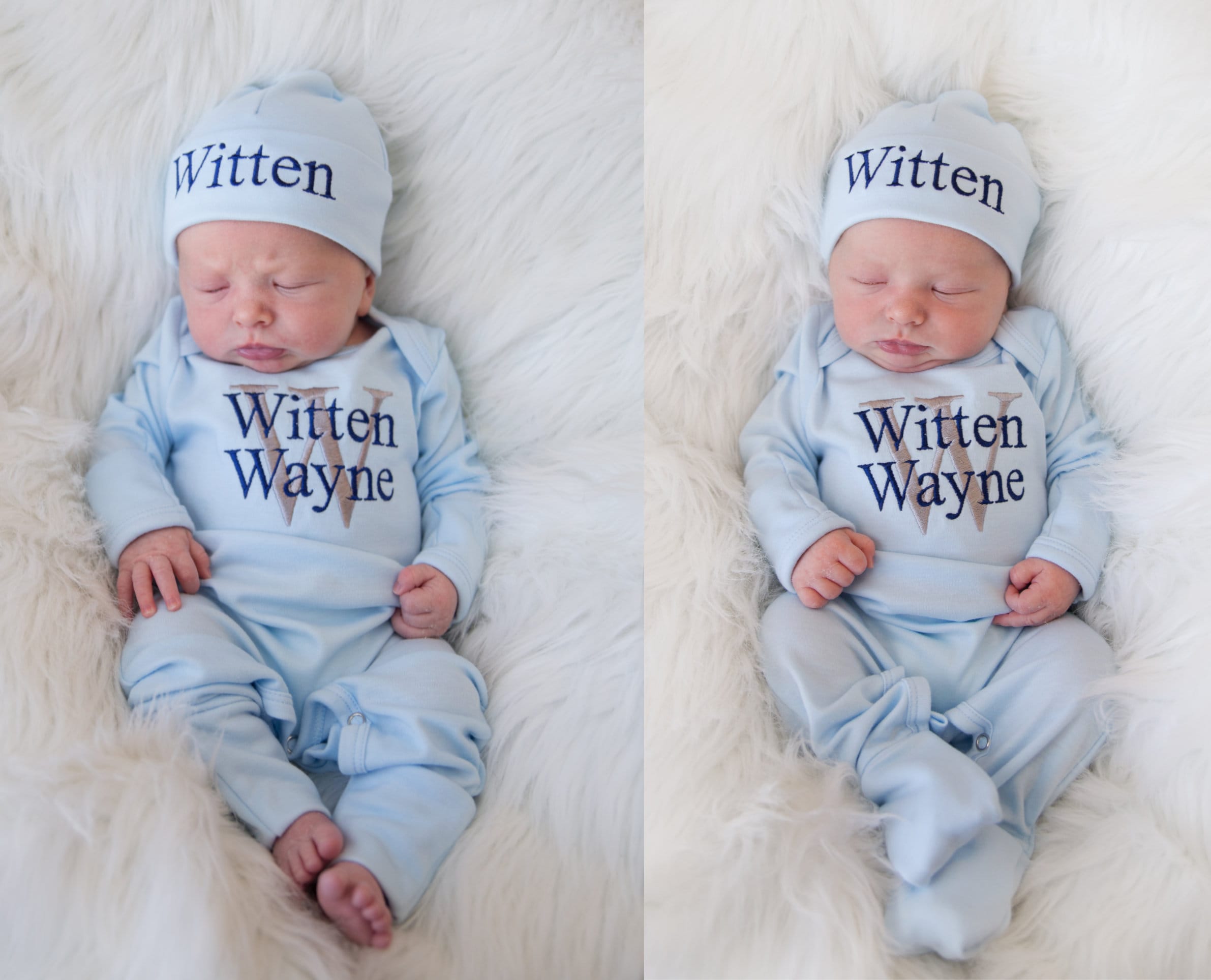 Personalized Coming Home Sleeper Newborn Set