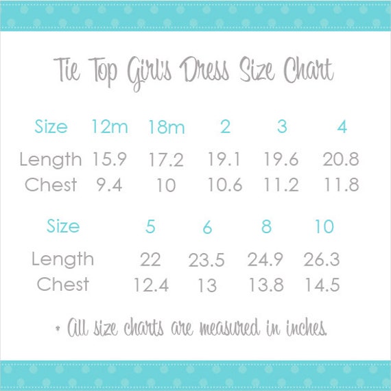 Toddler Dress Size Chart