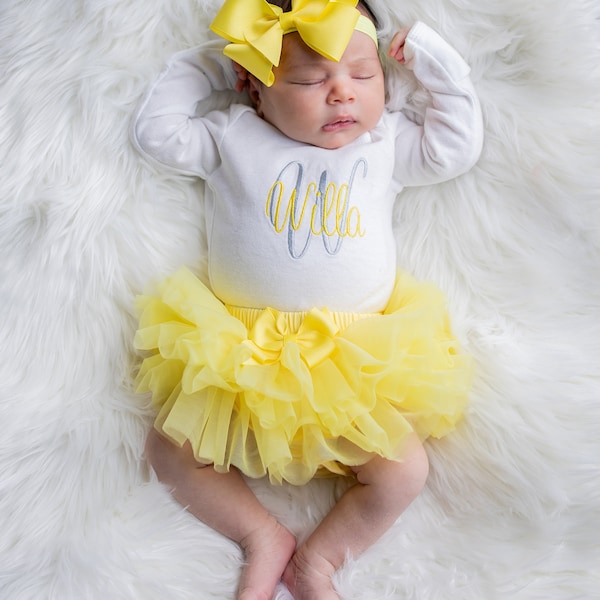 Tenue pour le retour à la maison pour bébé fille Vêtements pour bébé fille Cadeau pour bébé fille Tenue pour le retour à la maison nouveau-né fille Vêtements pour nouveau-né fille Robes pour bébé fille