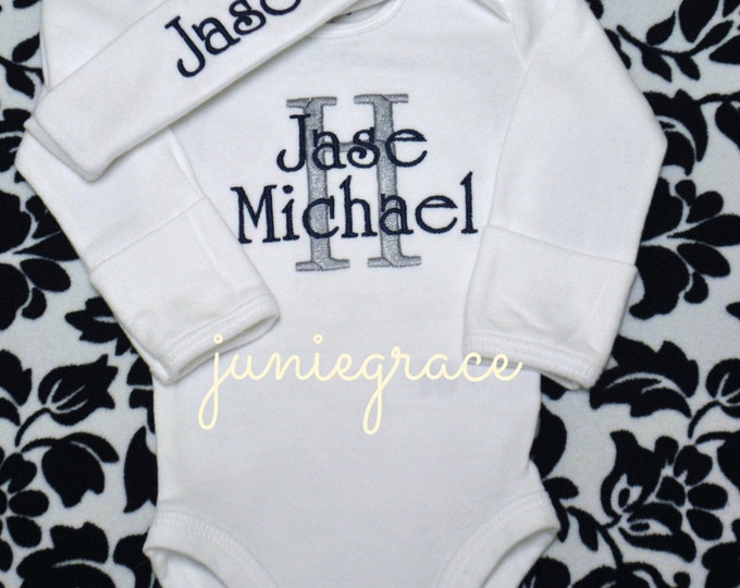 Baby Boy Clothes Baby Boy Coming Home Outfit Baby Boy Gift Etsy