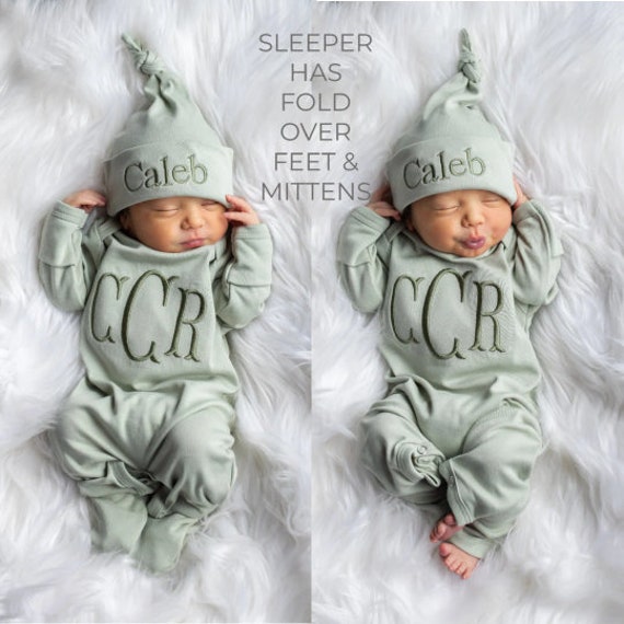 Baby pajamas with fold over feet sale
