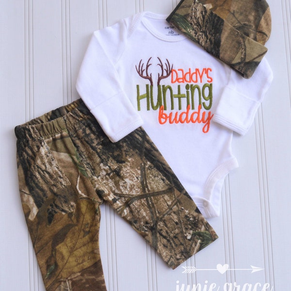 Baby Boy Clothes Baby Boy Coming Home Outfit Baby Boy Gift  Baby Boy Antler Outfit  Newborn Baby Boy Hunting Outfit Baby Boy Camo Outfit