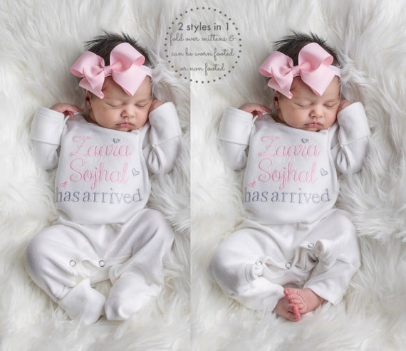Baby Girl Clothes Baby Girl Coming Home Outfit Baby Girl Gift Personalized Baby  Girl Outfit Baby Girl Personalized Baby Girl Gift 