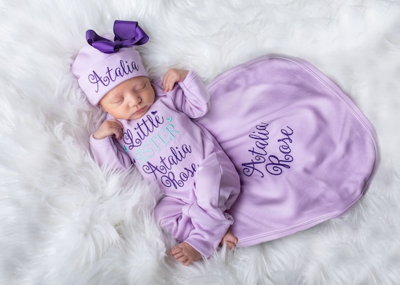 Baby Girl Clothes Baby Girl Coming Home Outfit Baby Girl Gift Personalized  Baby Girl Outfit Baby Girl Personalized Baby Girl Gift 