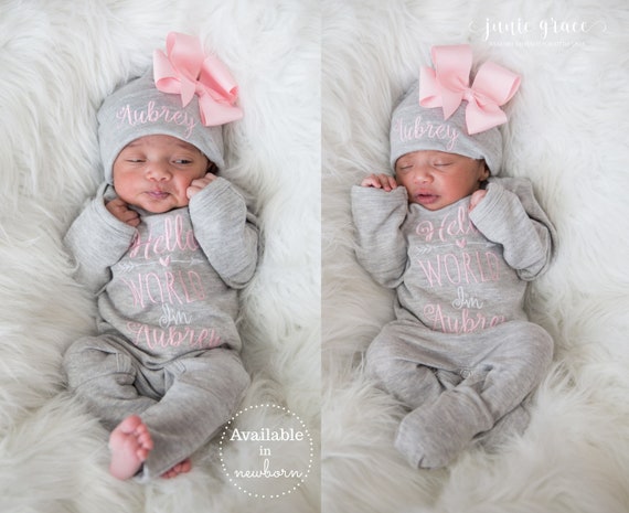 personalized baby coming home outfit