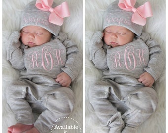 Newborn Girl Clothes Newborn Girl Home Outfit Newborn Girl Gift Personalized Baby Girl Gift Personalized Baby Girl Clothes