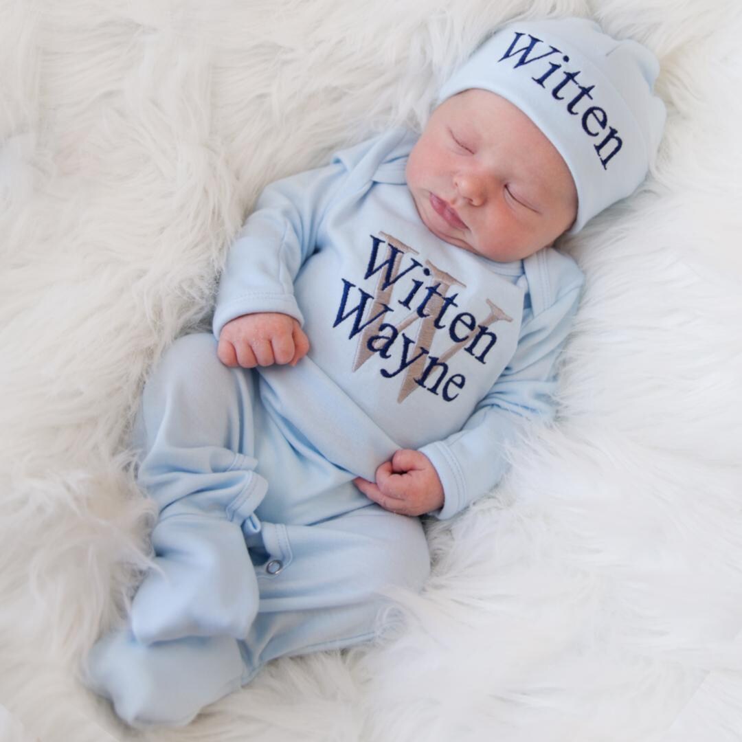 Newborn Boy Coming Home Outfit Newborn Boy Clothes Newborn Boy