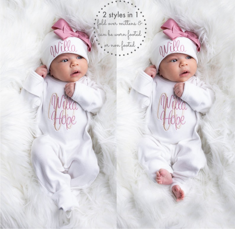 Baby Girl Coming Home Outfit Baby Girl Clothes Newborn Girl Coming Home Outfit Baby Girl Romper Newborn Girl Clothes Baby Girl Gift 