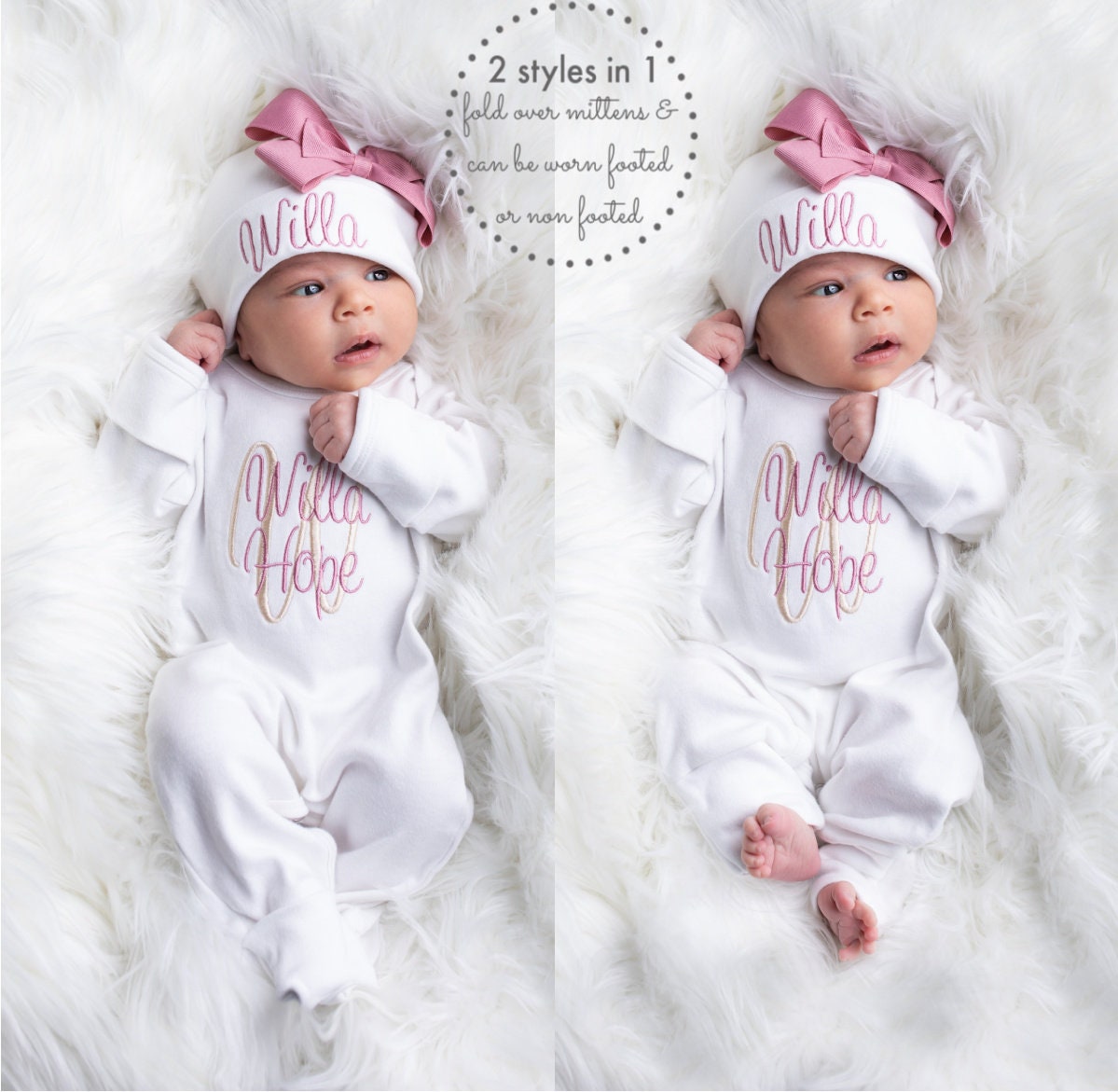 Baby Girl Coming Home Outfit Baby Girl Clothes Newborn Girl Coming Home  Outfit Baby Shower Gift Newborn Girl Clothes Baby Girl Gift 
