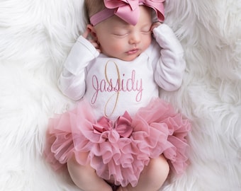 Baby Girl Coming Home Outfit Baby Girl Clothes Baby Girl Gift Newborn Girl Coming Home Outfit Newborn Girl Clothes Baby Girl tutu