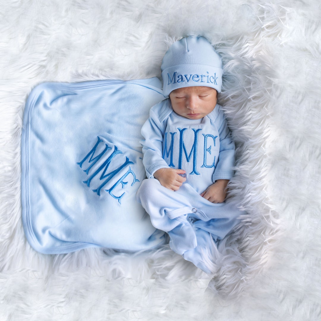 Hello World Baby Outfit Newborn Boy Coming Home Outfit, Baby Boy
