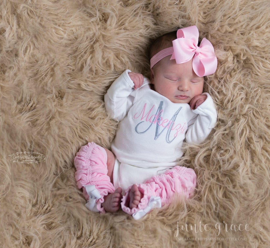 Newborn Girl Coming Home Outfit Baby Girl Clothes Newborn Girl Etsy