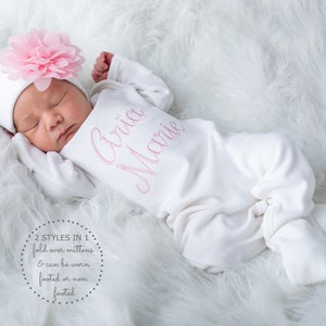Baby Girl Coming Home Outfit Baby Girl Clothes Newborn Girl Coming Home Outfit Baby Girl Romper Newborn Girl Clothes Baby Girl Gift