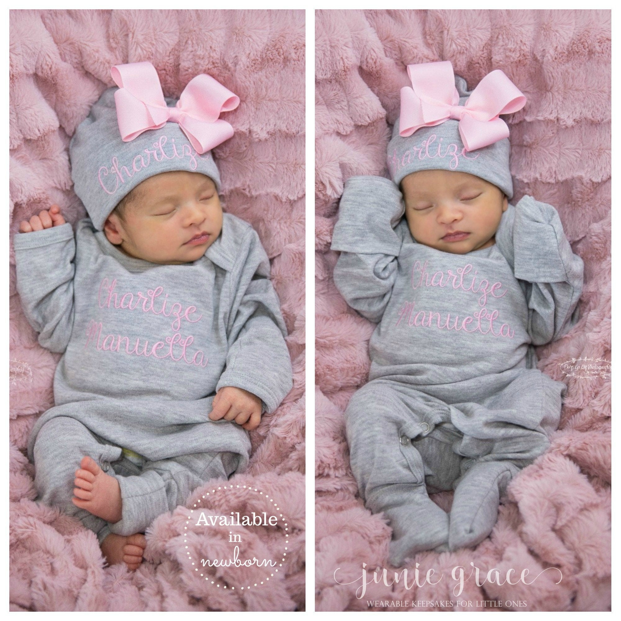 Newborn Girl Coming Home Outfit Baby Girl Coming Home Outfit - Etsy